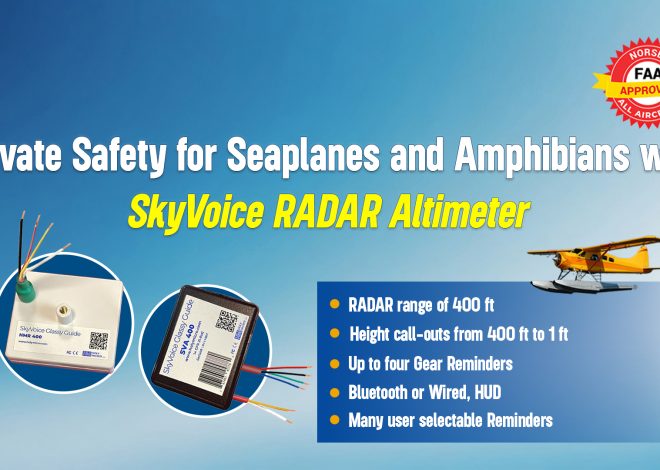 Elevate Safety for Seaplanes and Amphibians with SkyVoice RADAR Altimeter