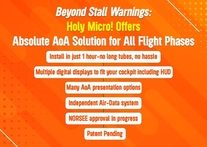 Beyond Stall Warnings: Holy Micro! Offers Absolute AoA Solution for All Flight Phases