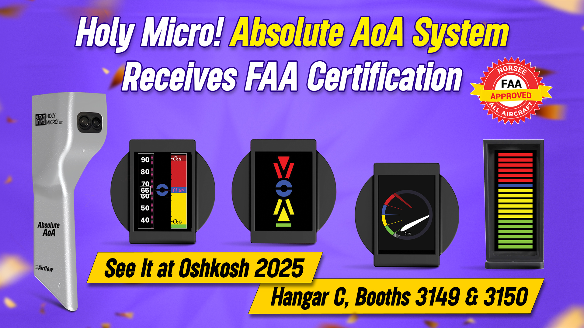 FAA Grants Approval for Holy Micro!’s Highly Anticipated Absolute AoA! – Experience It at Oshkosh 2025, Hangar C Booths 3149 & 3150