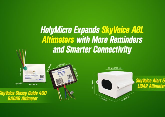 HolyMicro Expands SkyVoice AGL Altimeters with More Reminders and Smarter Connectivity