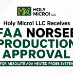 Holy Micro! LLC Receives FAA NORSEE Production Approval for Absolute AoA Heated Probe System